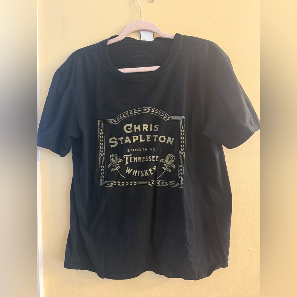 Chris Stapleton Black Graphic T-Shirt, large